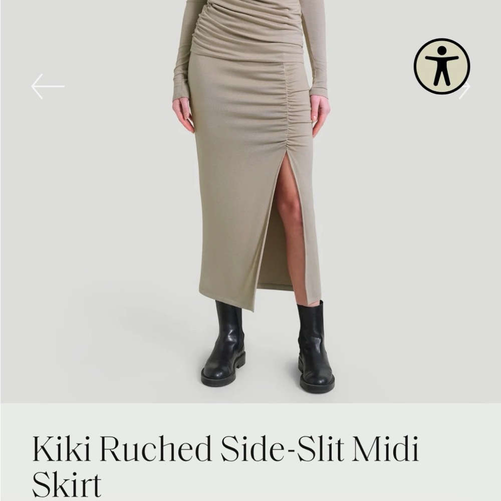 Modern citizen Kiki ruched side slit skirt